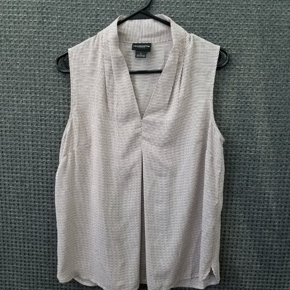 Liz Claiborne Career Blouse short sleeve Women's S